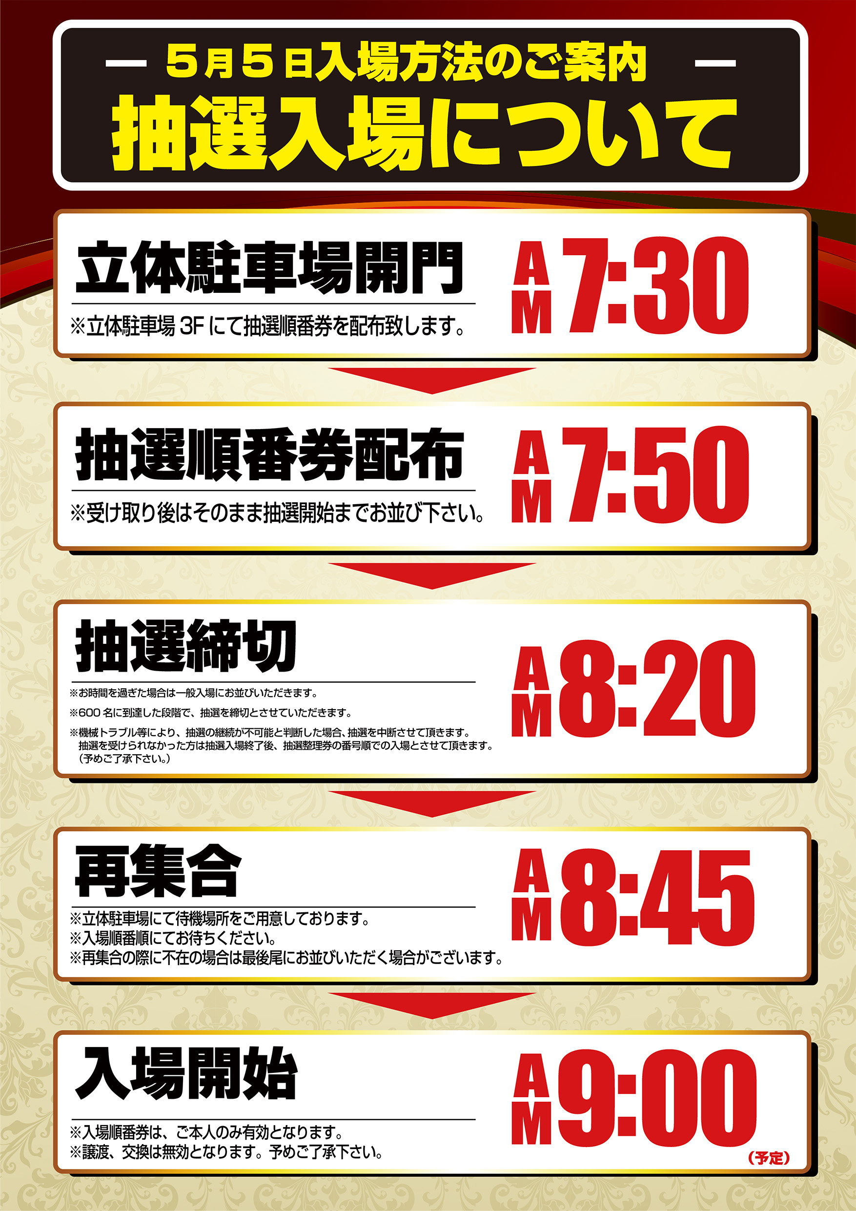 5/5抽選