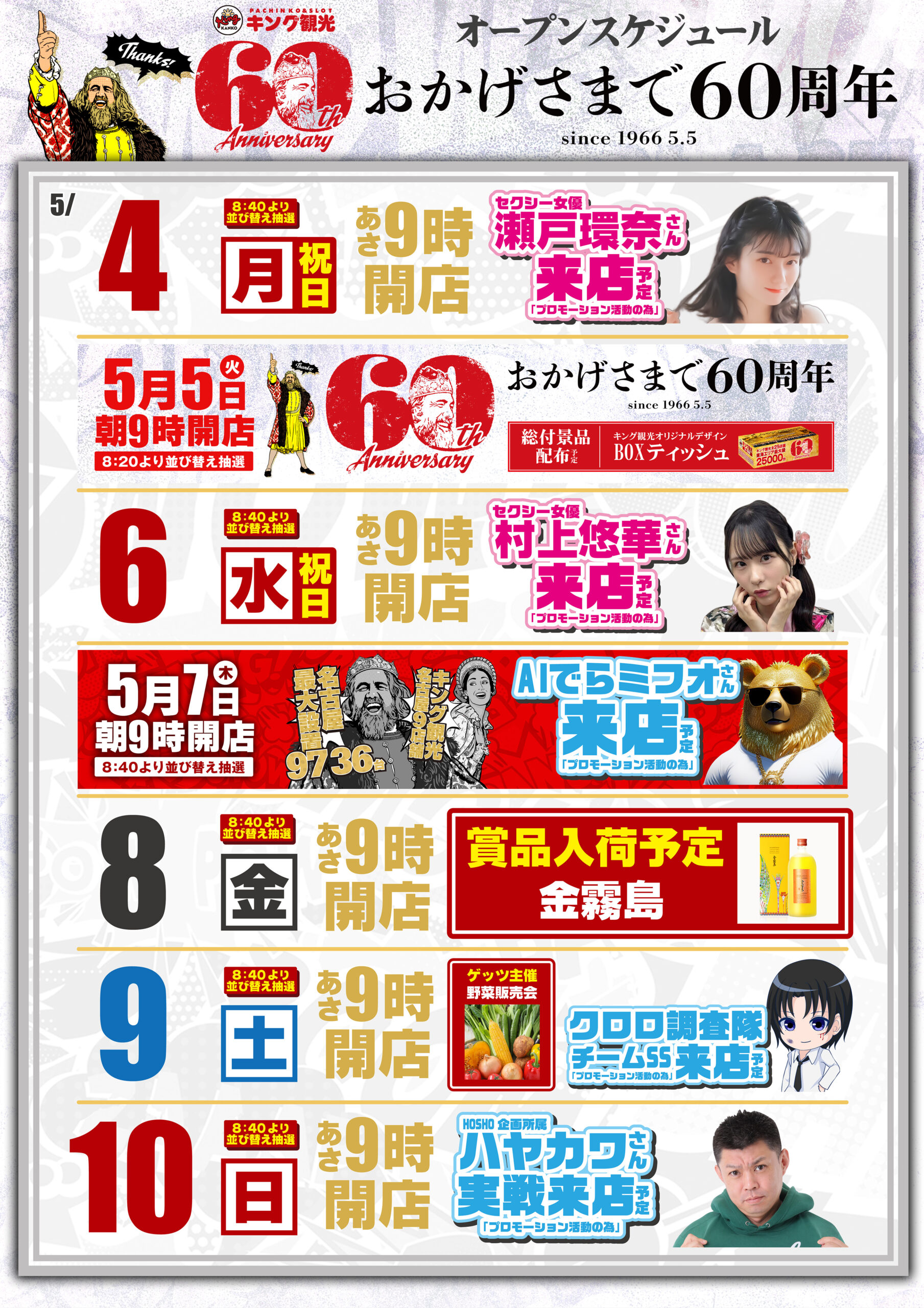 5/4スケジュール